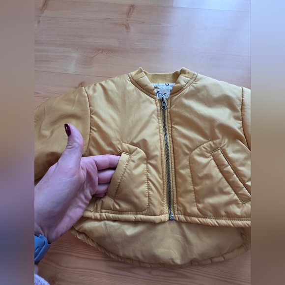 Afton Street Kids Mustard Puffer Jacket 12M - Picture 7 of 9